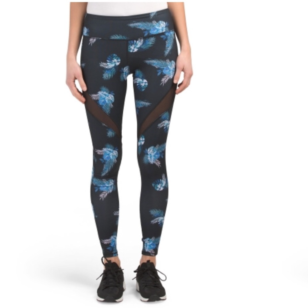 The free yoga floral mesh leggings